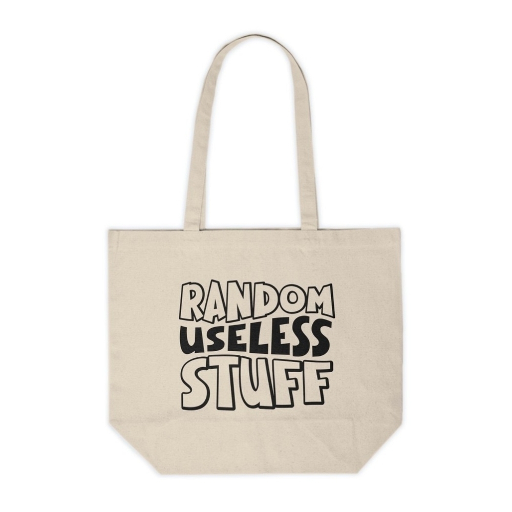 Random Useless Stuff Custom Canvas Tote Bag